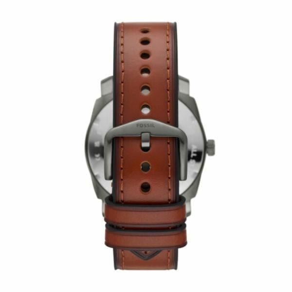 FOSSIL Machine Three-Hand Date Brown LiteHide™ Leather Watch - Image 3